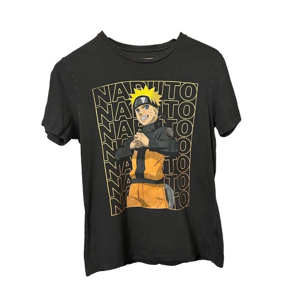 Naruto Uzumaki Naruto Shippuden Japanese Anime Men XS Gray  T-Shirt-00044 - Picture 1 of 9
